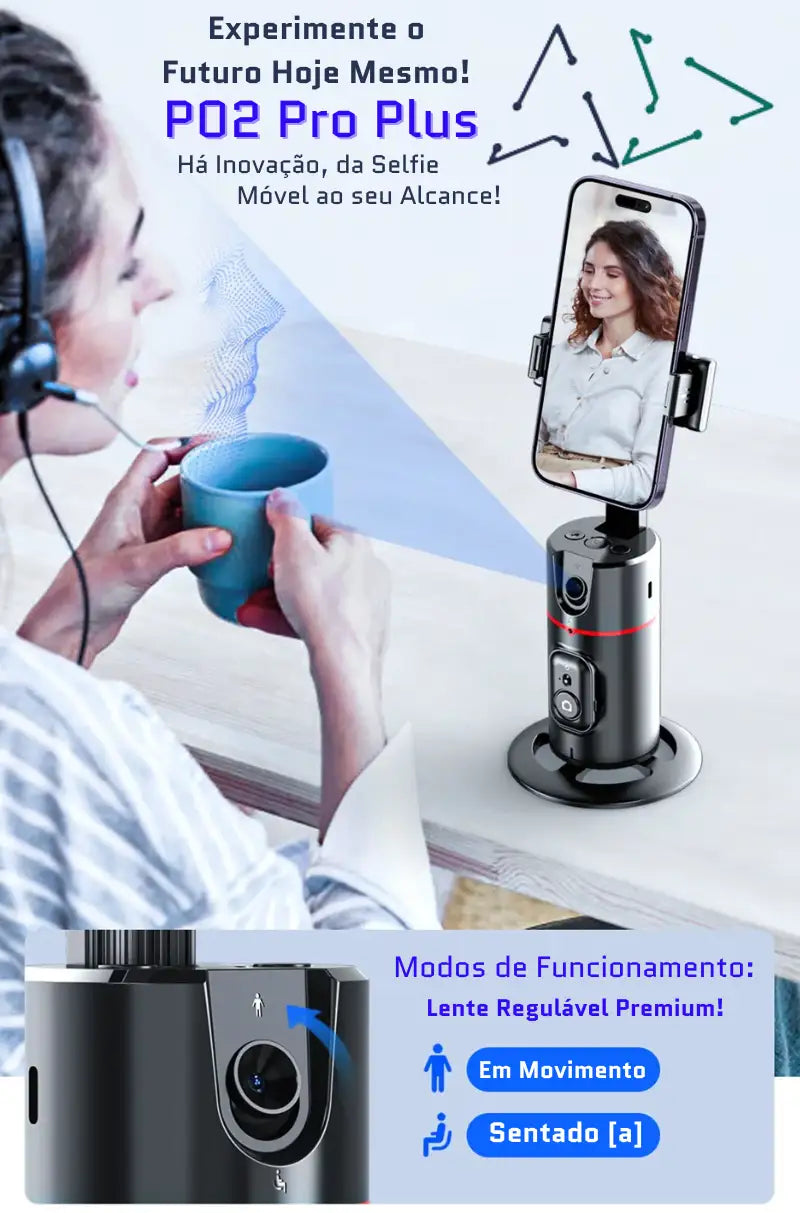 Estabilizador P02 Pro Plus: Transforme seus Vídeos em Obras de Arte!