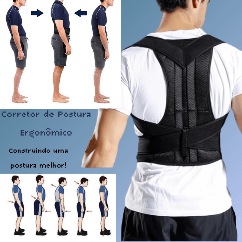 Colete Corretor de Postura Ergonômico! Um alívio para Coluna Lombar e Clavícula. - Art-Descontos.com