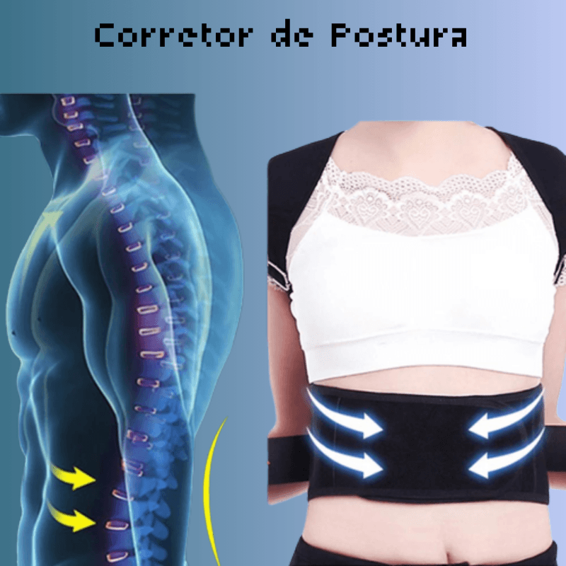 Colete Corretor de Postura Ergonômico! Um alívio para Coluna Lombar e Clavícula. - Art-Descontos.com