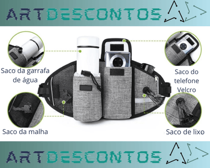 Conjunto Bolsa de Cintura e Correia com Alças Duplas! - Art-Descontos.com