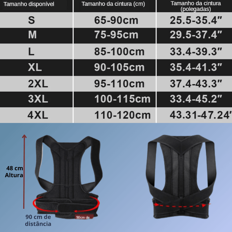 Colete Corretor de Postura Ergonômico! Um alívio para Coluna Lombar e Clavícula. - Art-Descontos.com