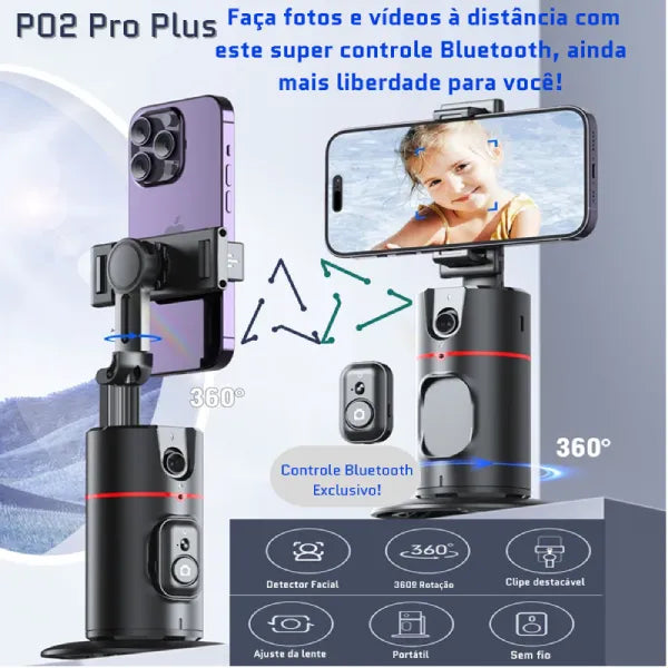 Estabilizador P02 Pro Plus: Transforme seus Vídeos em Obras de Arte!