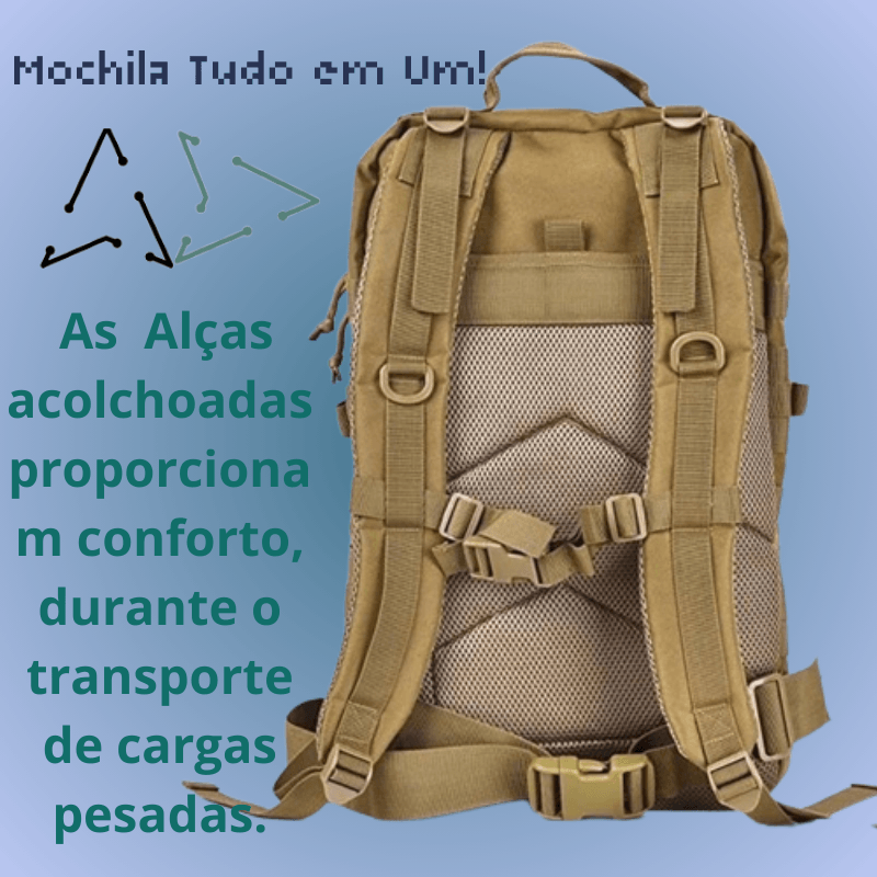 Mochila Tudo em Um 30-50L - Art-Descontos.com