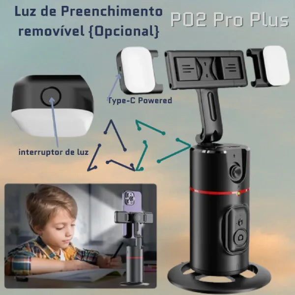 Estabilizador P02 Pro Plus: Transforme seus Vídeos em Obras de Arte!