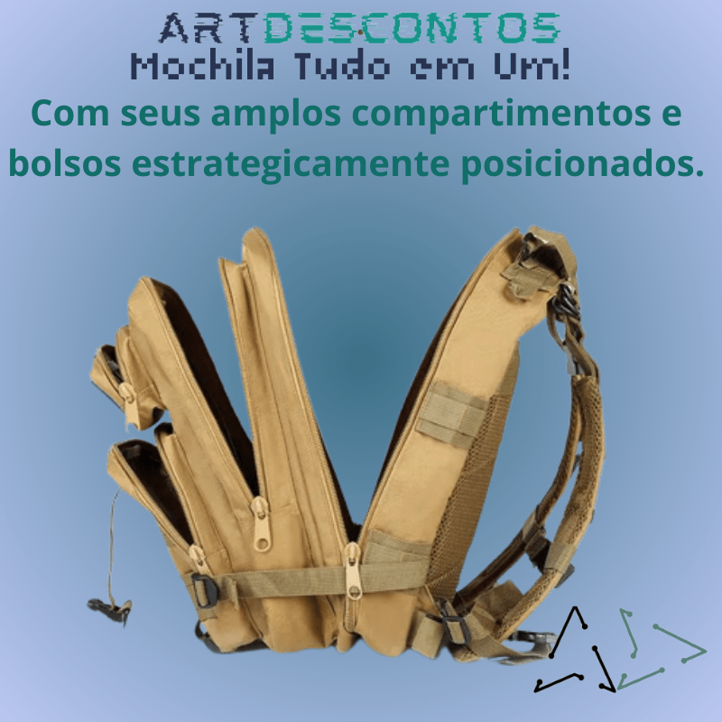 Mochila Tudo em Um 30-50L - Art-Descontos.com