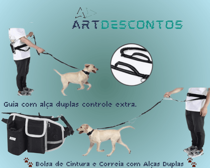 Conjunto Bolsa de Cintura e Correia com Alças Duplas! - Art-Descontos.com