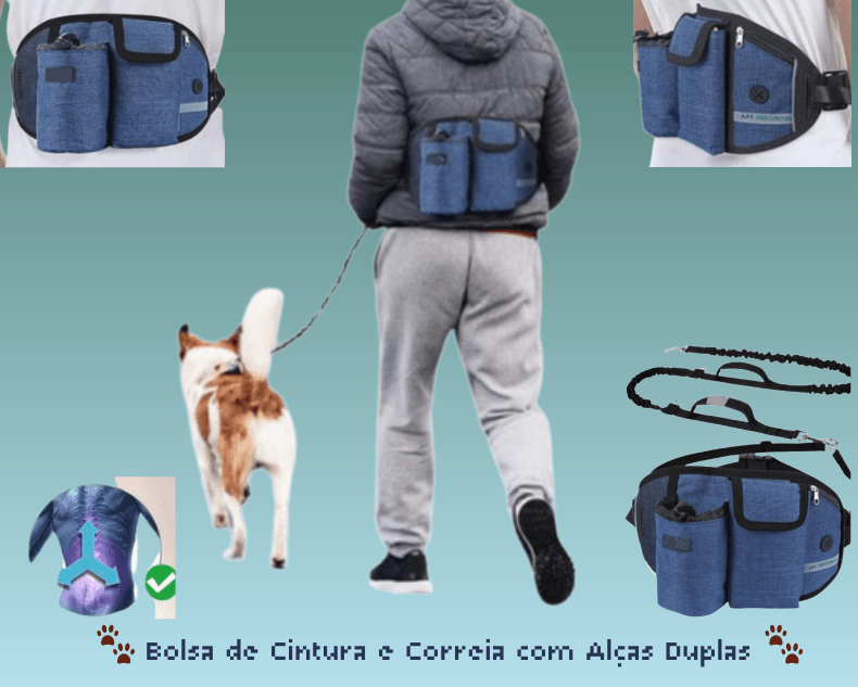 Conjunto Bolsa de Cintura e Correia com Alças Duplas! - Art-Descontos.com