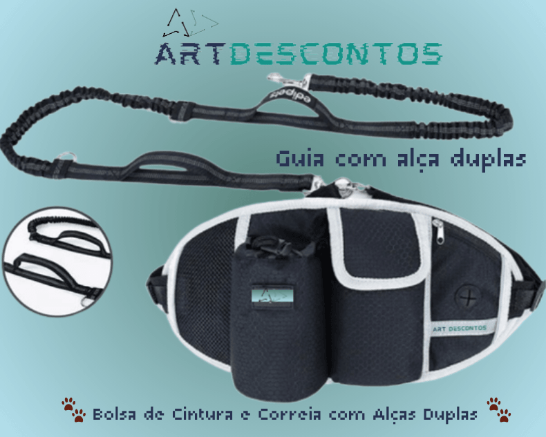 Conjunto Bolsa de Cintura e Correia com Alças Duplas! - Art-Descontos.com