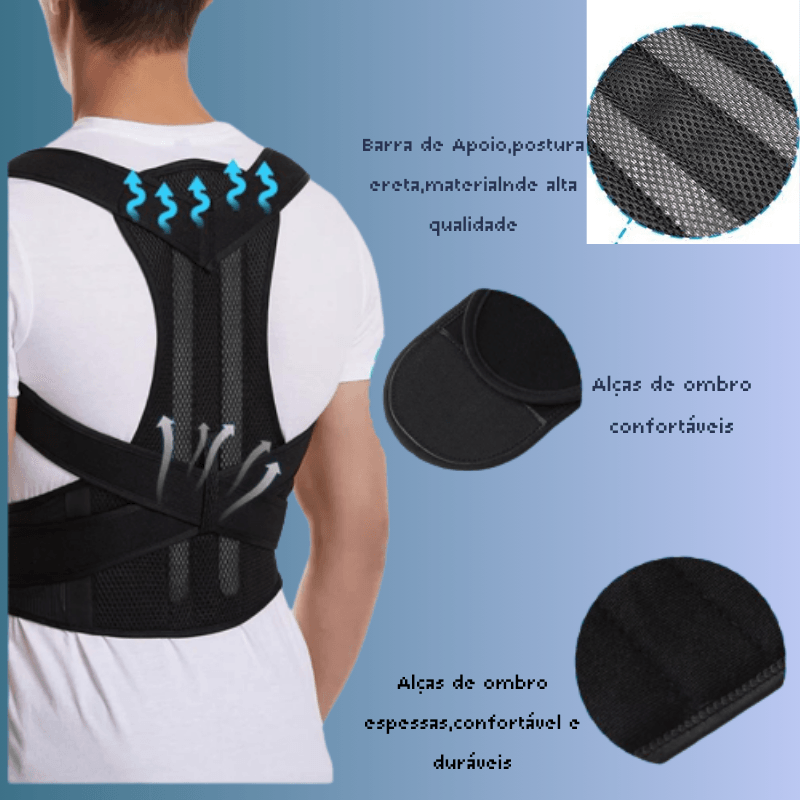 Colete Corretor de Postura Ergonômico! Um alívio para Coluna Lombar e Clavícula. - Art-Descontos.com