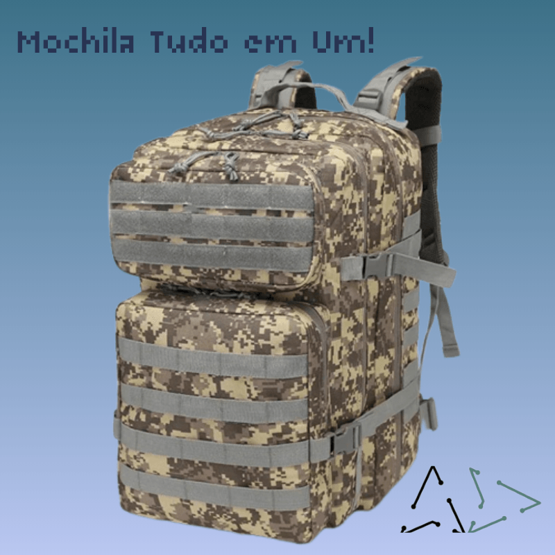 Mochila Tudo em Um 30-50L - Art-Descontos.com