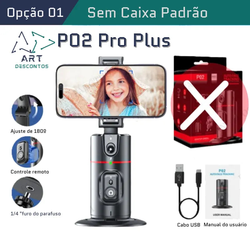 Estabilizador P02 Pro Plus: Transforme seus Vídeos em Obras de Arte!